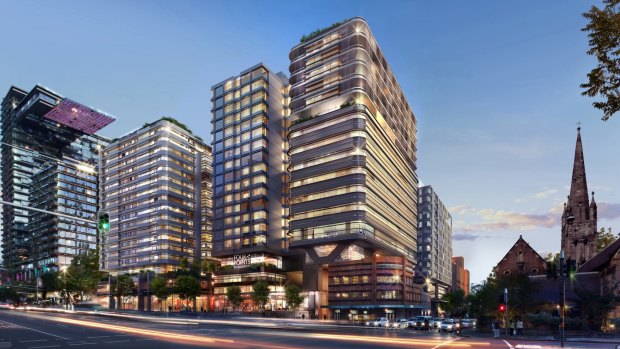 Artist impression of the new $150m Four Points by Sheraton Sydney, Central Park