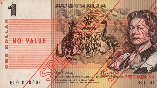 A set of specimen notes from the introduction of decimal currency recently sold for $35,000.