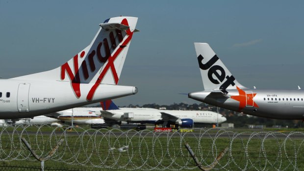 Jetstar and Virgin both cancelled services on Tuesday after the ash cloud alert.