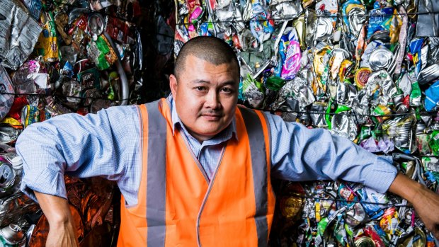Polytrade Recycling manager Nathan Ung said the China crackdown would make it harder to do business. 