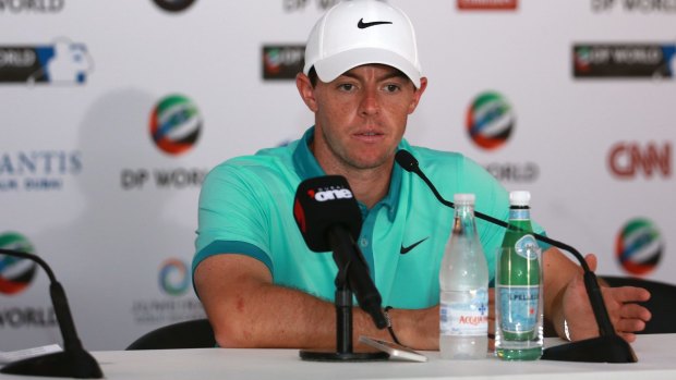 "We tried our best a few weeks ago to come to some sort of resolution and it didn't work": McIlroy.