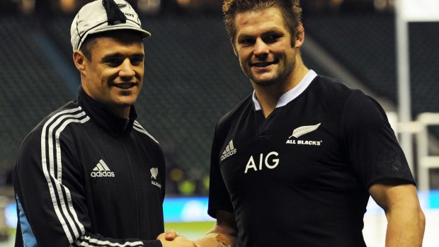 Dan Carter, left, has not played for the All Blacks since his 100th Test against England at Twickenham last November.
