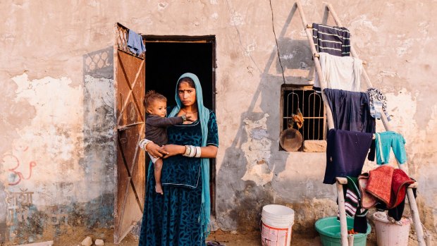 Bhanwari and her husband live in a one-room Delhi apartment with their 18-month-old daughter, Vaishnavi. 