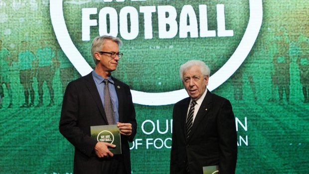 The state federations are not entirely thrilled with Football Federation Australia outgoing chairman Frank Lowy's instructions.