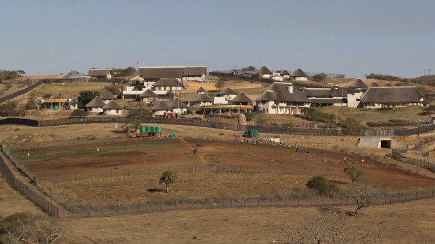 A general view of the Nkandla home of South African President Jacob Zuma in 2012. 