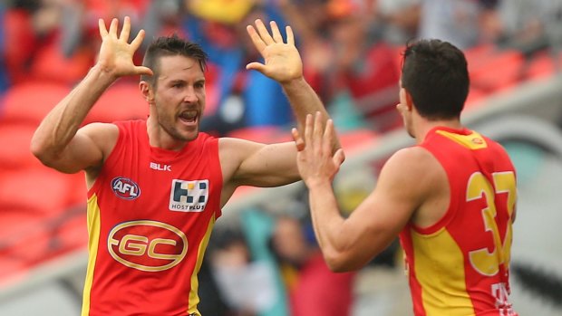 Andrew Raines kicked a career-best two goals in a bizarre afternoon at Metricon.