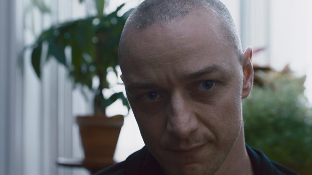 James McAvoy as Barry, one of his personalities in <i>Split</I>.