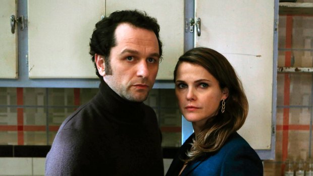 Matthew Rhys, left, and Keri Russell are deeply embedded Soviet agents in Cold War spy thriller <i>The Americans</i>.