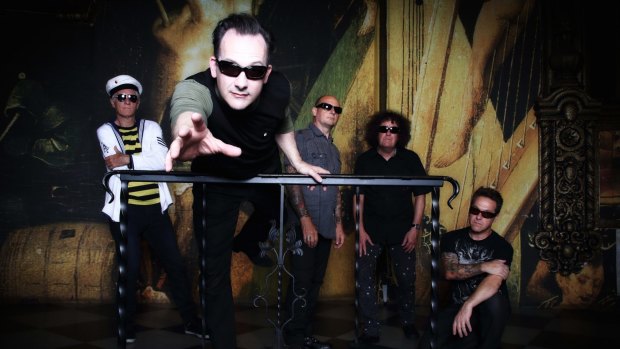 The Damned: Dave Vanian, second from left, says his biggest musical influences were films and their scores. 