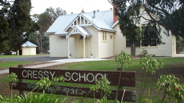 Gone but not forgotten: enrolments at Cressy Primary School peaked in the 1960s but slowly declined until it closed in 2010. 