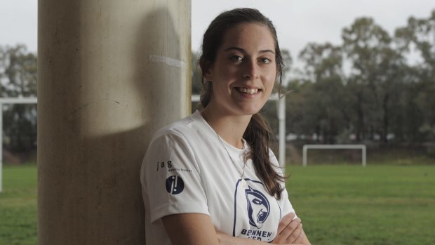 Belconnen United's Jessie Williams scored a double in her team's 3-2 qualifying final victory against Gungahlin United on Sunday.