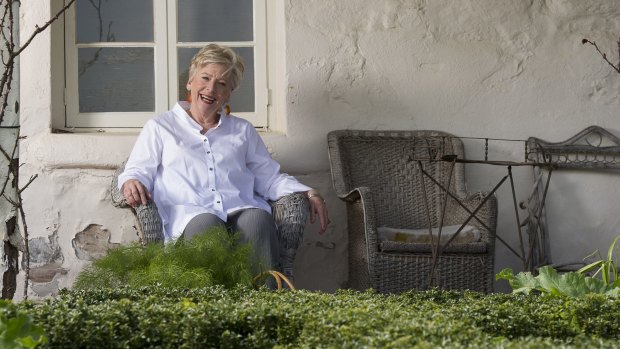Celebrity chef, Maggie Beer, outside her home in the Barossa Valley, South Australia.