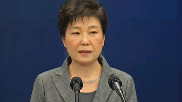 Under pressure. Park Geun-hye has previously apologised for the scandal.