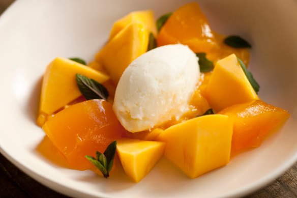 This sophisticated dessert is summer on a plate.
