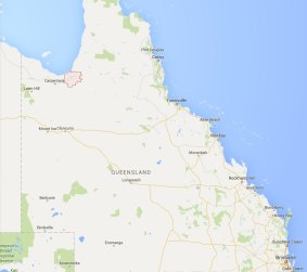 The man was struck 20km from Normanton, in Queensland's Gulf country.