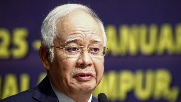 Malaysian PM Najib Razak in Kuala Lumpur in January. 