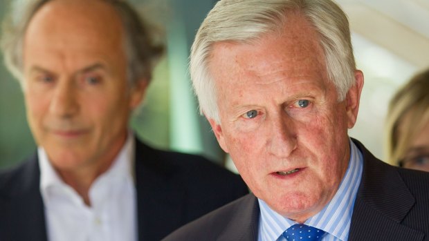 John Hewson (right), has called Mr Van Oosten "collateral damage" 
