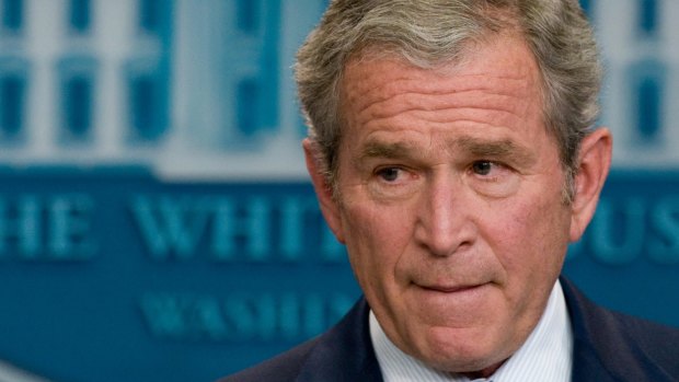 Accused of hypocrisy on rights: George W Bush was president when the period of CIA torture began.