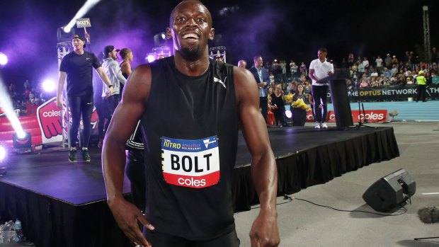 Not looking back: Usain Bolt.