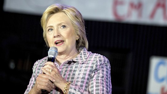 Democratic presidential candidate Hillary Clinton