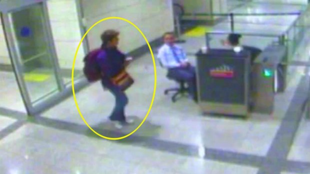 CCTV footage from Istanbul airport showing her movements just before she died.