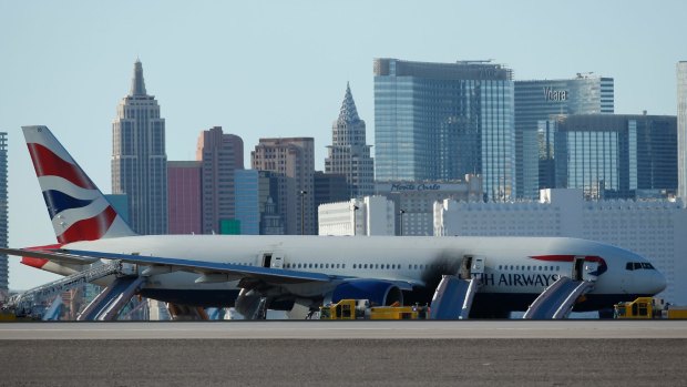 When an engine on a Boeing 777, operated by British Airways, caught fire as the aircraft was on its take-off roll at Las Vegas, all 170 passengers and crew were safely evacuated.