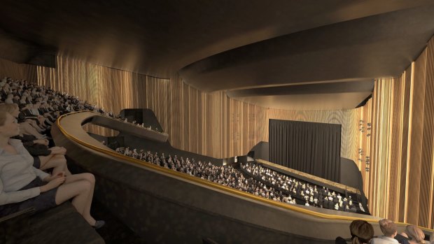 An artist's impression of a theatre space in the $100 million dollar performing arts centre being built by Rooty Hill RSL.