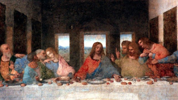 Detail from The Last Supper  by Leonardo Da Vinci.