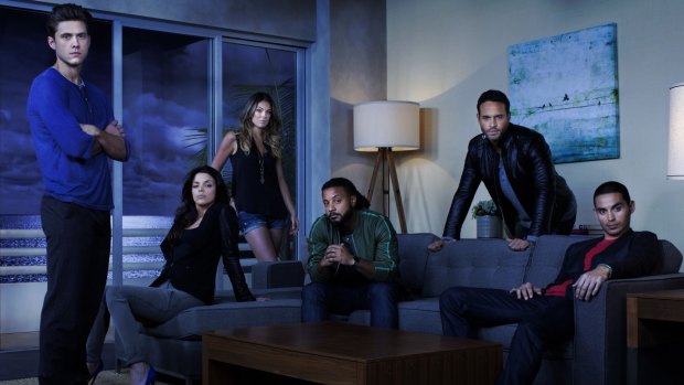 Assorted Federal agents shack up together in a picturesque southern Californian beach house in <i>Graceland</i>.