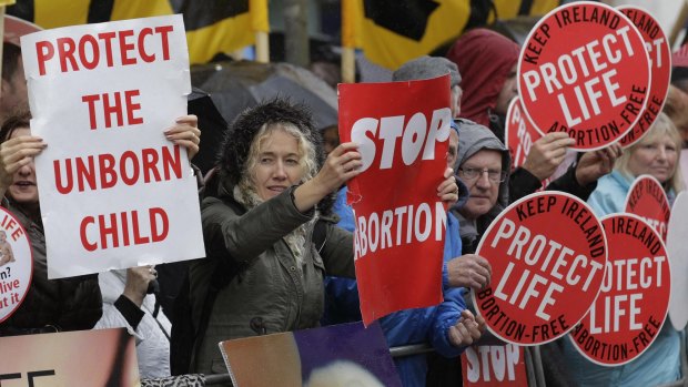 Abortion remains a divisive issue in once stridently Catholic Ireland.
