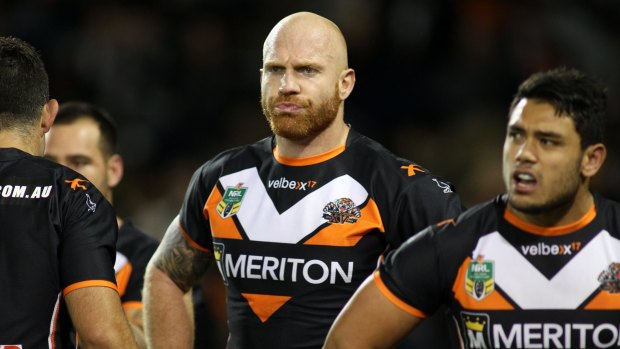 Dual international? Keith Galloway during his playing career with the Wests Tigers.