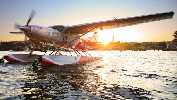 A Corsair seaplane on Rose Bay.