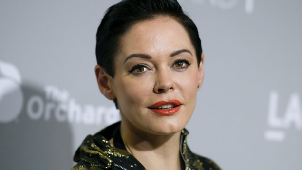 Actor Rose McGowan had her Twitter account briefly suspended.