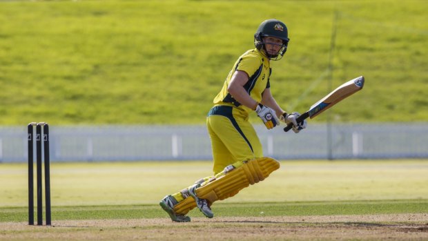 All square: Alex Blackwell starred with 65 runs as Australia chased down 254 in Mount Maunganui.