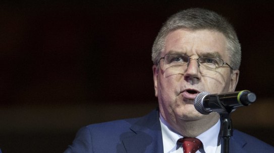 Unflinching: IOC president Thomas Bach.