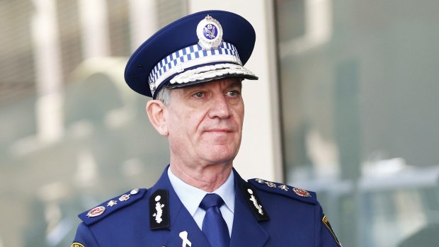 NSW Police Commissioner Andrew Scipione arrives at the Lindt cafe siege inquest.