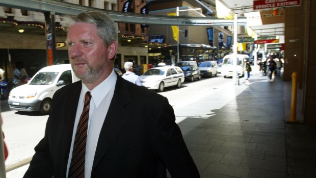Former Australian Wheat Board trade and commodities chief Peter Geary outside a recent court hearing.