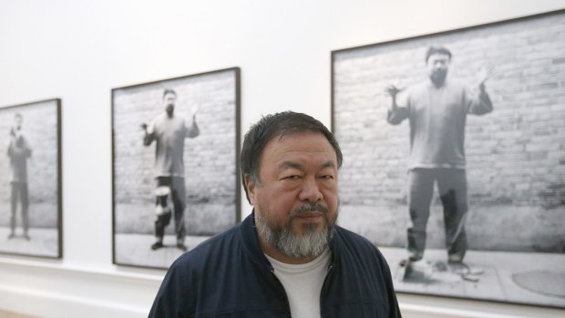 Ai Weiwei at his Royal Academy show in London earlier this year.