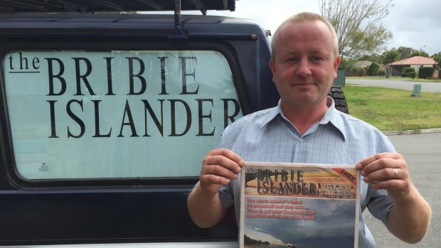 Richard Whetlor is selling his newspaper The Bribie Islander on eBay and Gumtree.