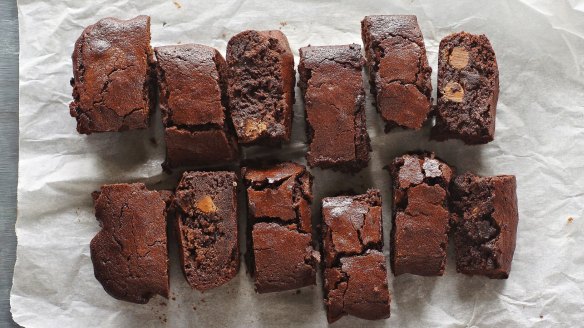 Gooey, chewy gluten-free brownies.