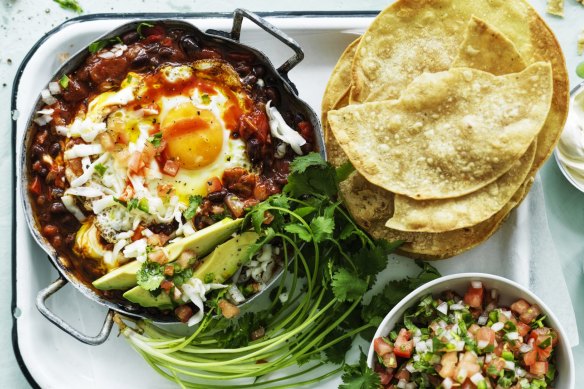 Mexican brunch: Huevos rancheros.