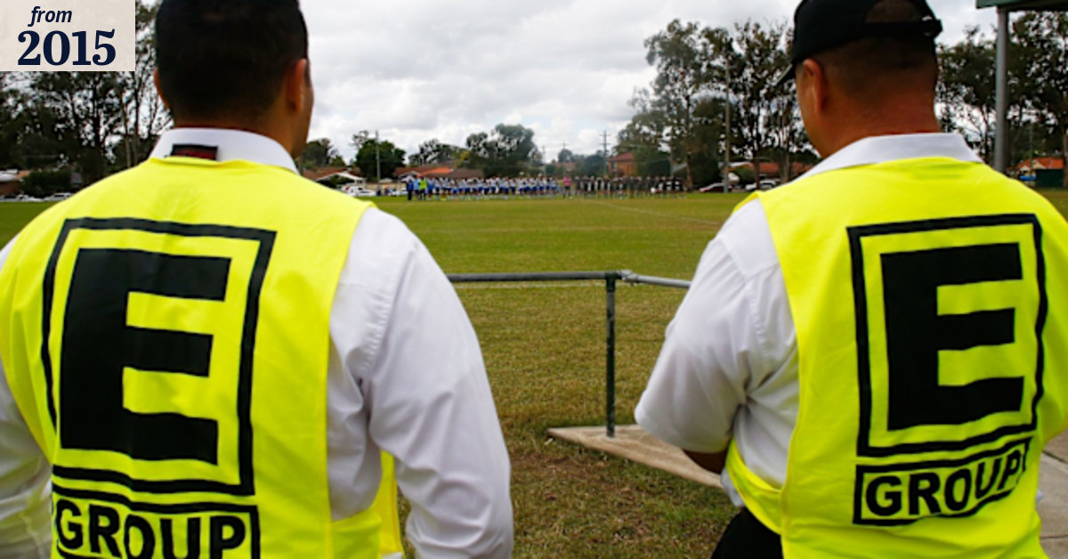 Security guards start patrols at Penrith District Junior Rugby League games