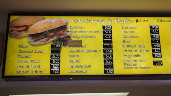 At Lachlan Court Cafe, Barton, they're certainly not getting rid of the old menu. 