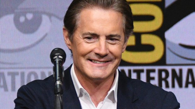 Kyle MacLachlan on the Twin Peaks panel at Comic-Con International in July.