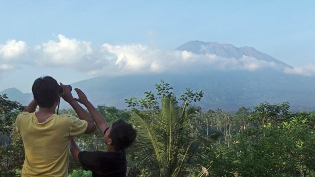 Mount Agung in Bali, Indonesia.