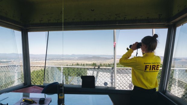 Kirsty is one of three women running the fire towers this fire season.
