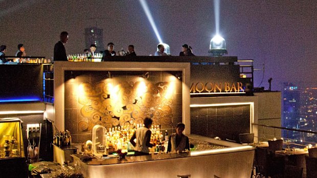 Vertigo bar at the 62-floor Banyan Tree hotel.