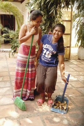 Rina Roat with one of her mentees. 