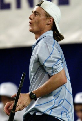 Different beast: Lleyton Hewitt, pictured in 2001.
