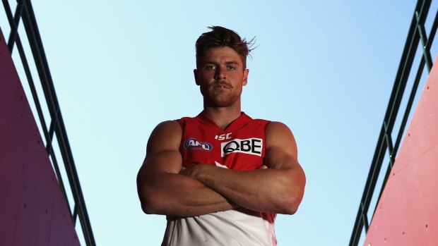 Nearly in red, white and blue: Dane Rampe is one of the most accomplished defenders in the AFL.